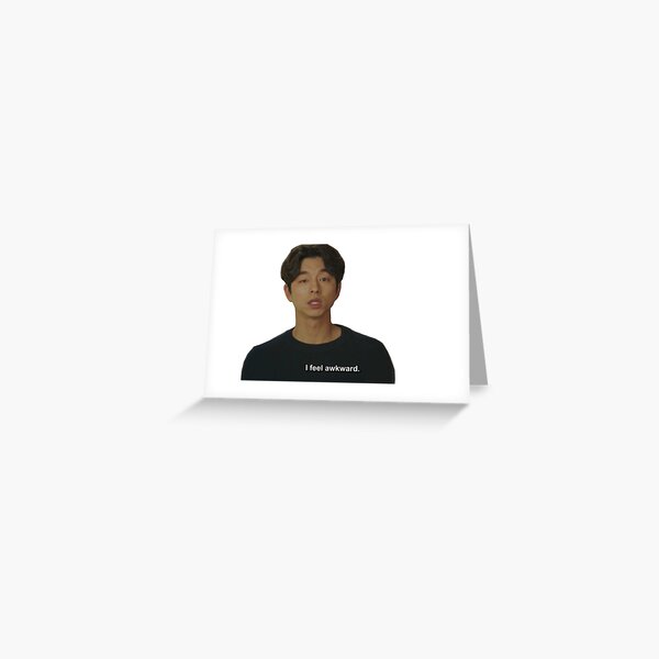 Awkward Kim Shin Greeting Card