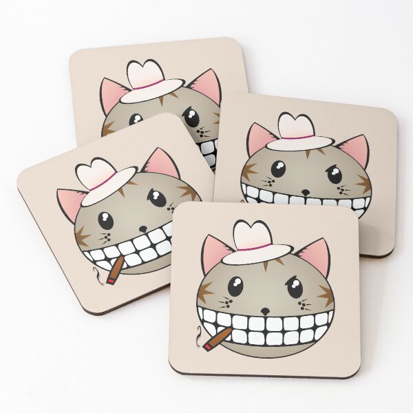 Item preview, Gangster Kitty - Grey Tabby designed and sold by RawSunArt.