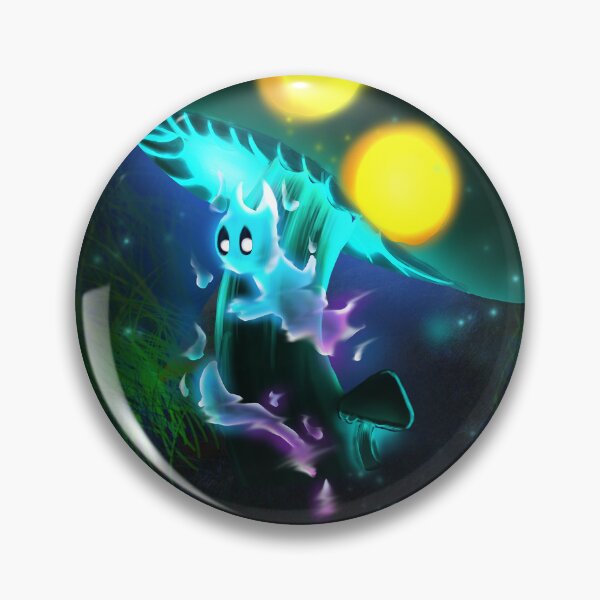 Item preview, Will O Wisp on mushroom, Spirit , Glowing ghost designed and sold by MsMurd3ra.