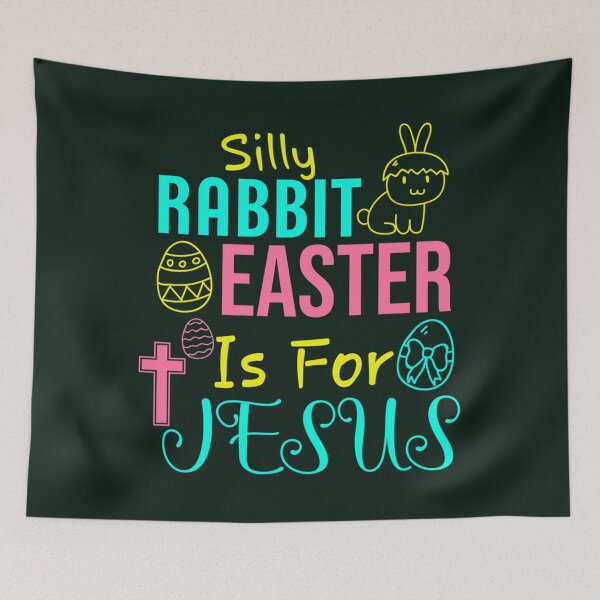 Item preview, Silly Rabbit Easter Is For Jesus, funny christians gifts, Cute Easter clothing for Christians (3) designed and sold by AlemaArtPrint.