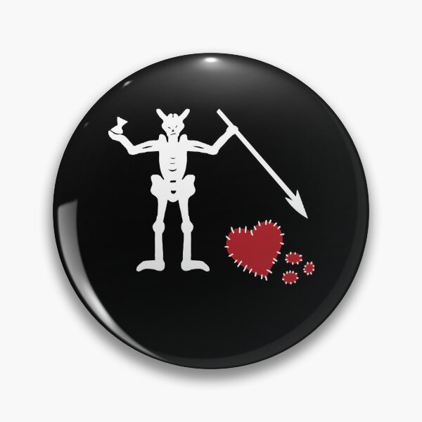 Item preview, Broken Hearted Blackbeard's Flag  designed and sold by Christi-Dixon.