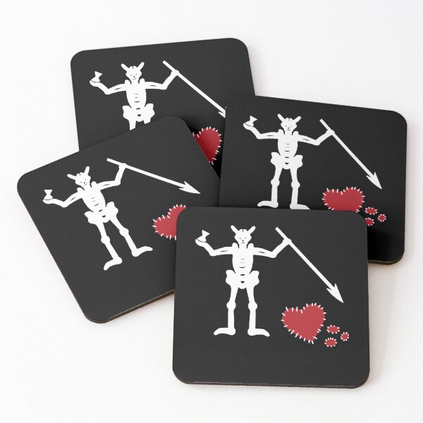 Item preview, Broken Hearted Blackbeard's Flag  designed and sold by Christi-Dixon.