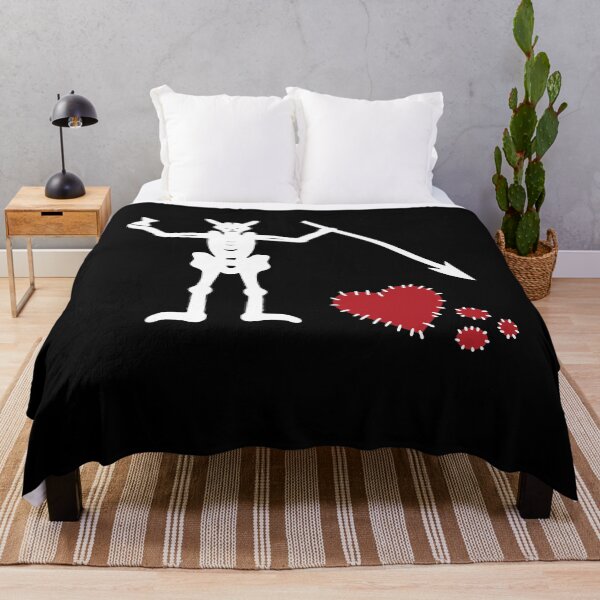 Item preview, Broken Hearted Blackbeard's Flag  designed and sold by Christi-Dixon.