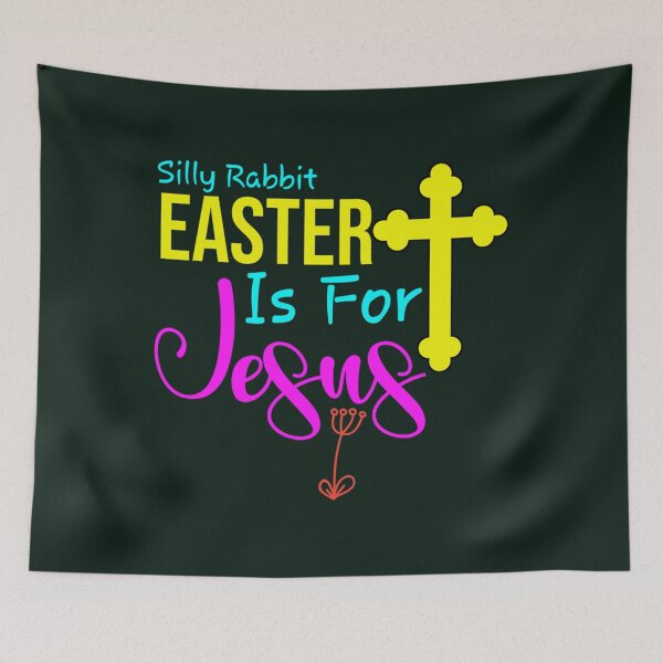 Item preview, Silly Rabbit Easter Is For Jesus, funny christians gifts, Cute Easter clothing for Christians (6) designed and sold by AlemaArtPrint.