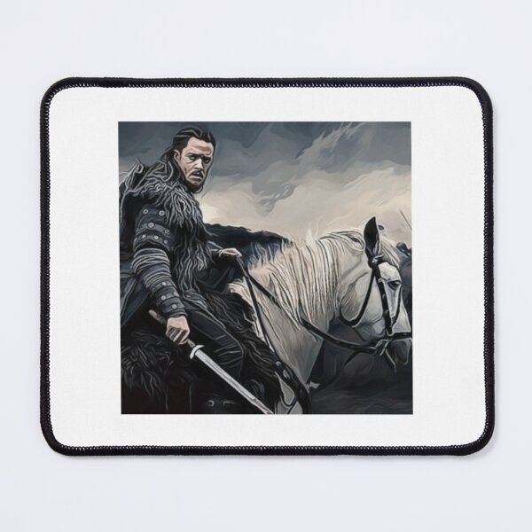 Item preview, The Last Kingdom, Uhtred of Bebbanburg, riding his horse - art, gift designed and sold by GoldenRushDesi.