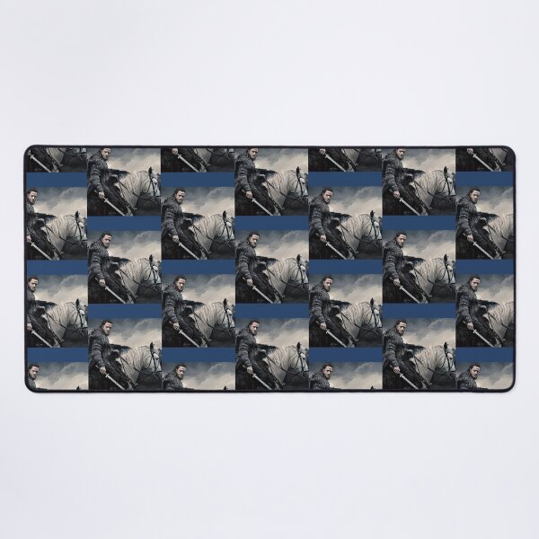 Item preview, The Last Kingdom, Uhtred of Bebbanburg, riding his horse - art, gift designed and sold by GoldenRushDesi.