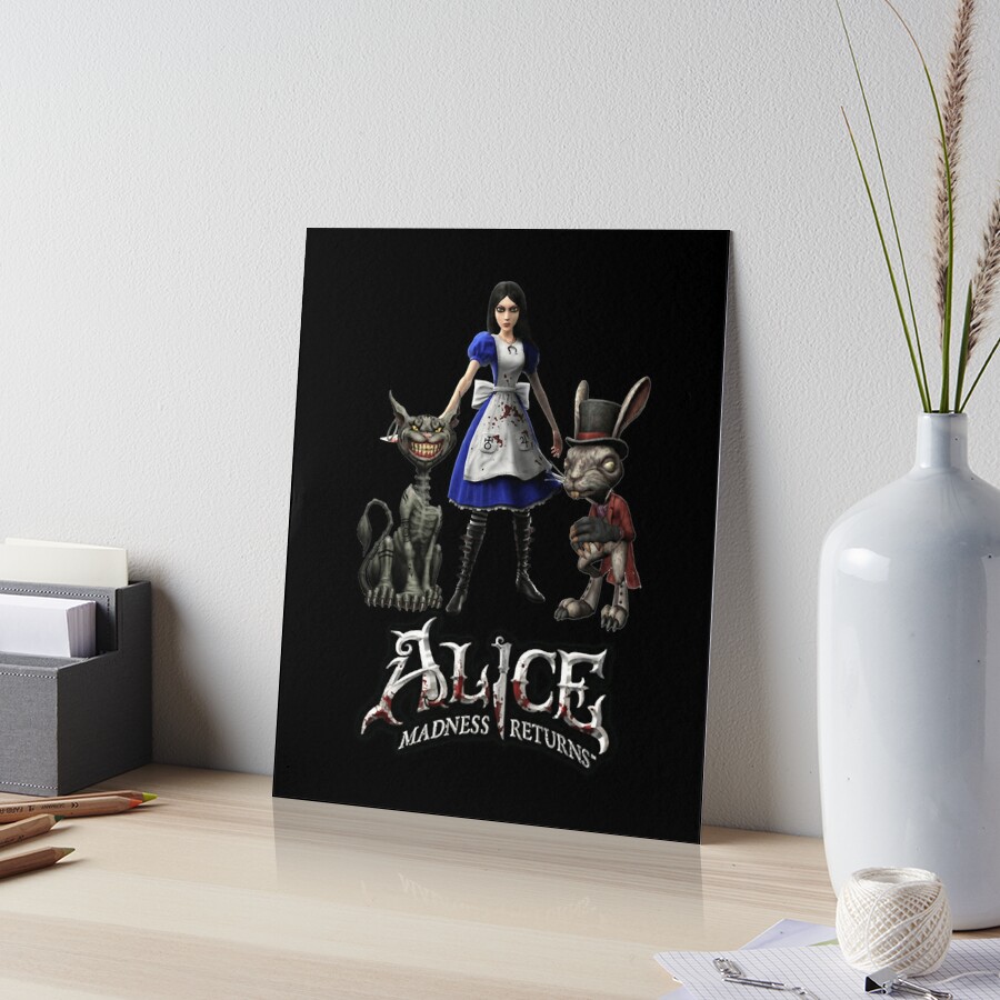 Alice: Madness Returns-Alice Liddell, Cheshire Cat, White Rabbit | Postcard