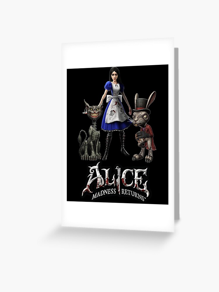 Alice: Madness Returns-Alice Liddell, Cheshire Cat, White Rabbit | Postcard