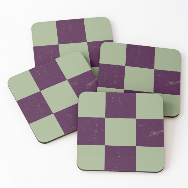 Item preview, Purple and Sage Green Square Pattern designed and sold by Smart-Arts.