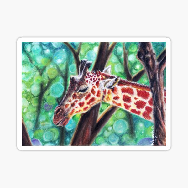 Item preview, Giraffe in an Acacia Forest designed and sold by NiamhWitch.