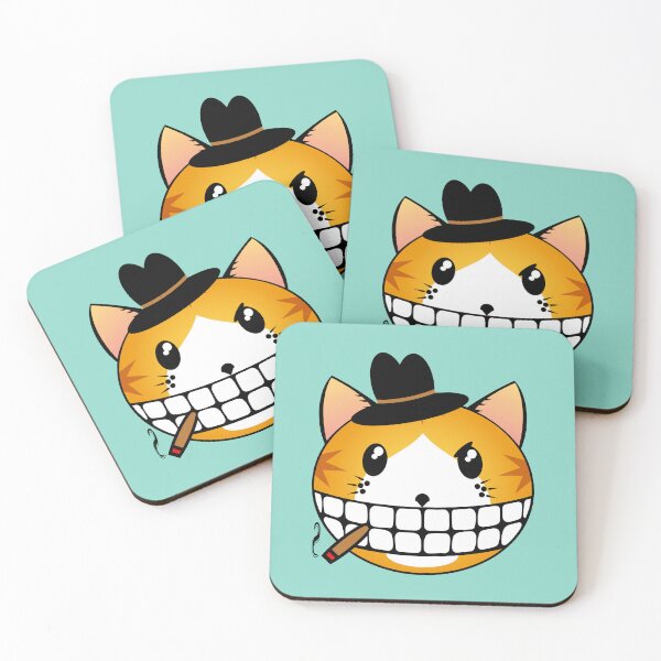 Item preview, Gangster Kitty - Ginger Tabby Tuxie designed and sold by RawSunArt.