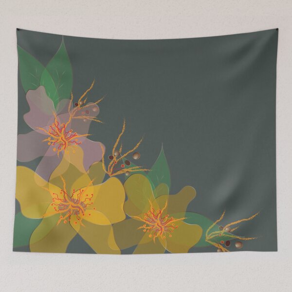 Item preview, Delicate Flowers Green designed and sold by ChantalDesign.