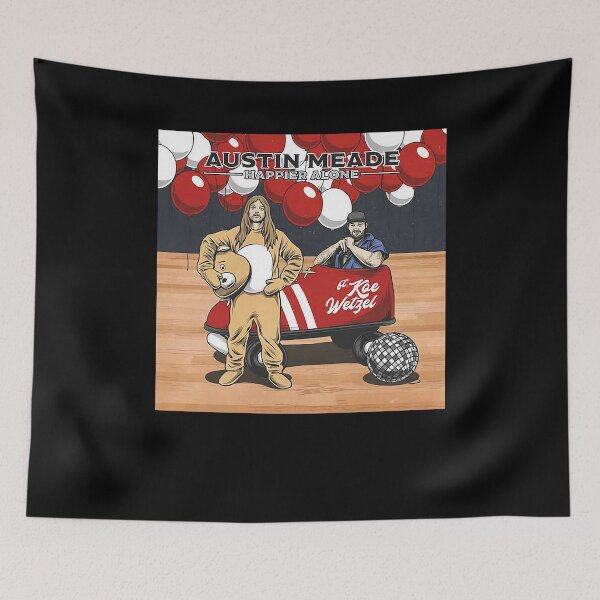 Item preview, Men Women Happier Alone Funny Men Fan designed and sold by 180Connelly.