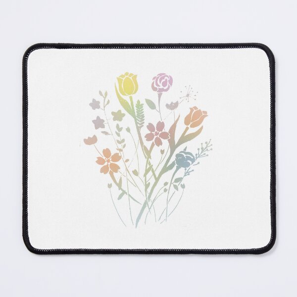Item preview, Rainbow Flowers (Desaturated) designed and sold by noveclocks.