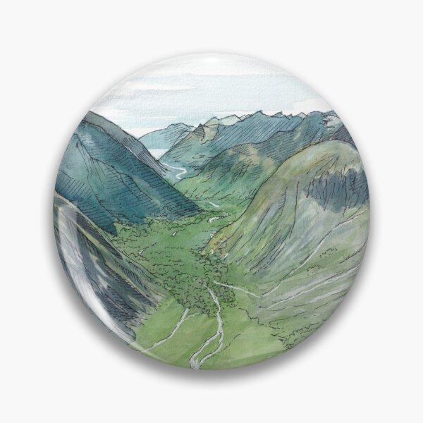 Artikelvorschau, Gertrude Saddle View Aquarell entworfen und verkauft von Tom Napper Design.