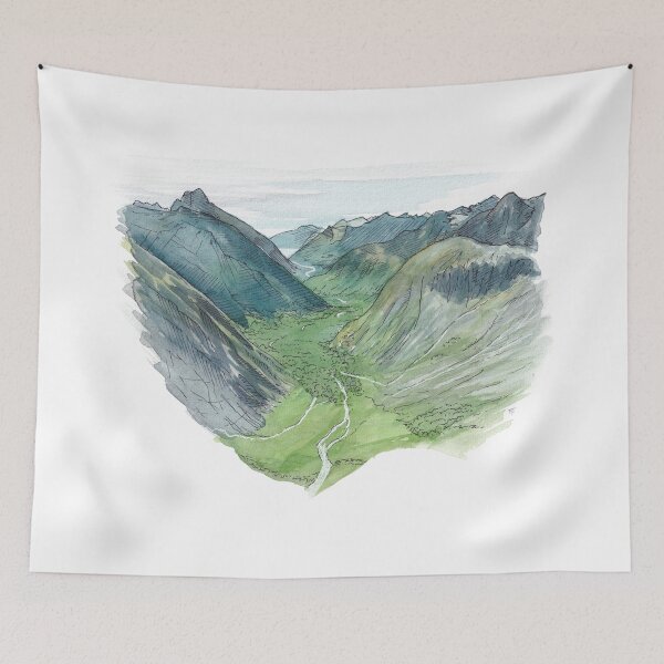 Item preview, Gertrude Saddle View Watercolour designed and sold by Tom Napper Design.