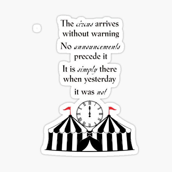 Item preview, The Circus Arrives Without Warning designed and sold by Loveofbookshop.