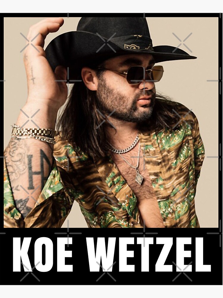 "Music Vintage Retro Koe Wetzel Gifts For Music Fans" Sticker by
