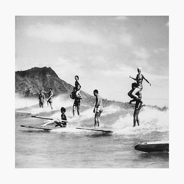 Item preview, vintage hawaii tandem surfing designed and sold by paulmcdonaldor.