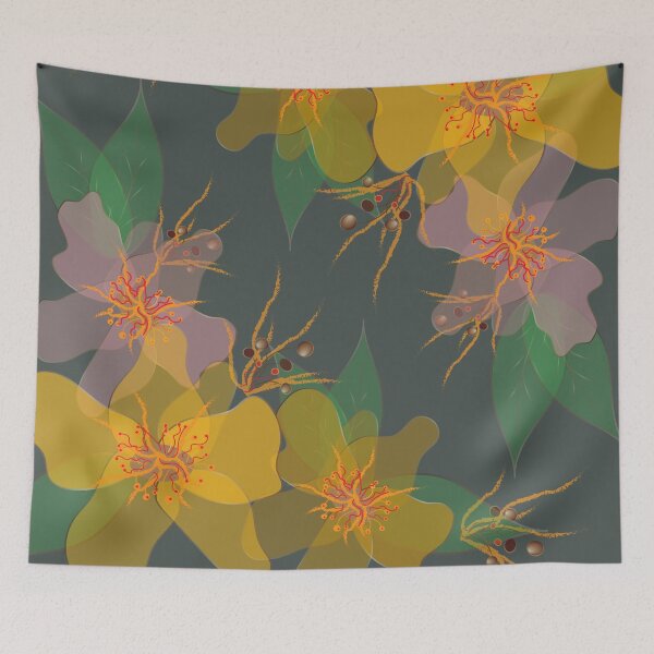 Item preview, Delicate Flowers Green designed and sold by ChantalDesign.