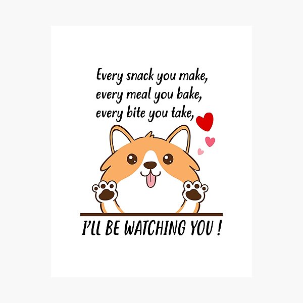 Item preview, I'll Be Watching You Funny Dog Design designed and sold by webpatty.