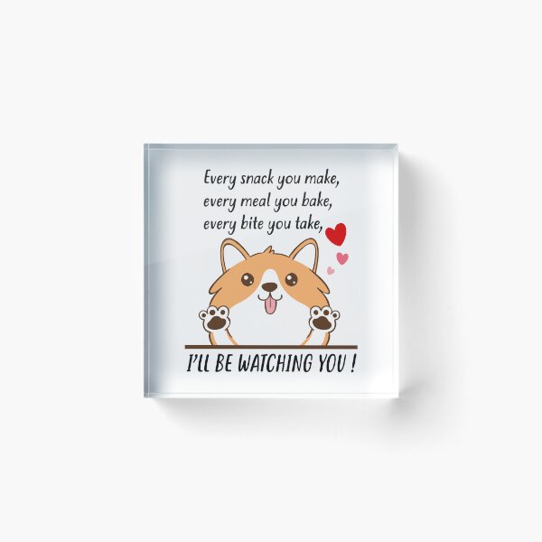 Item preview, I'll Be Watching You Funny Dog Design designed and sold by webpatty.