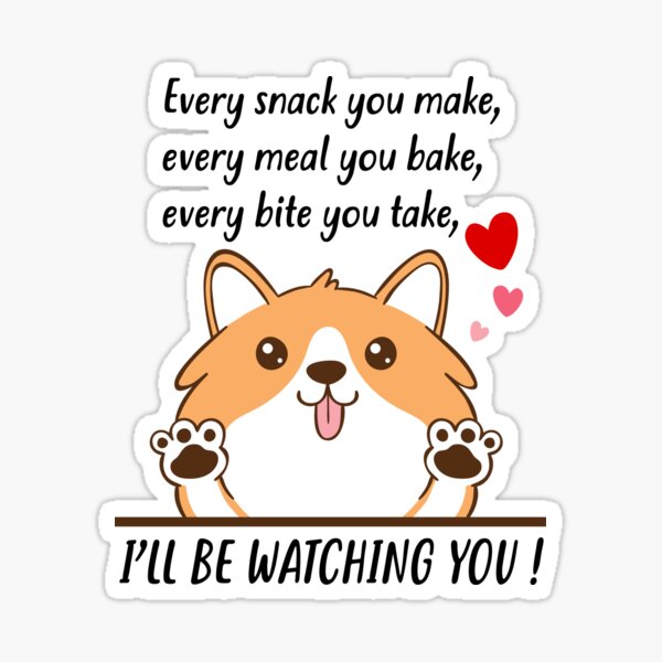 Item preview, I'll Be Watching You Funny Dog Design designed and sold by webpatty.