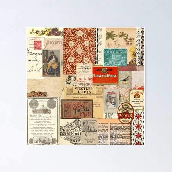 Item preview, Ephemera Collage One designed and sold by Marcee Duggar.