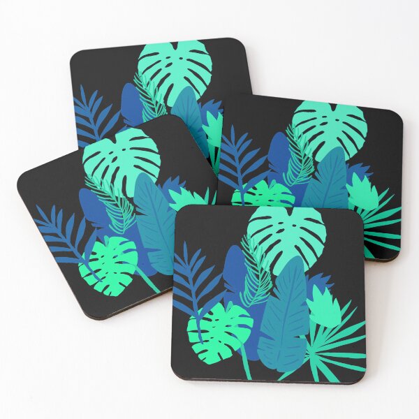 Item preview, Teal-Blue And Lime-Green Palm Leaves Tropical Designs designed and sold by DEC02.