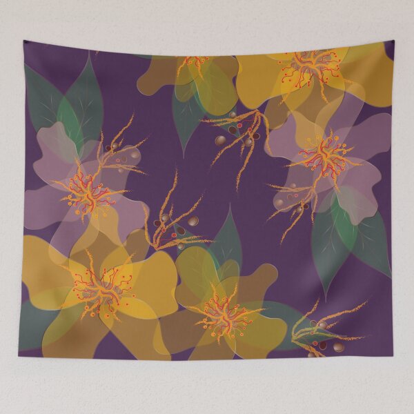 Item preview, Delicate Flowers Purple designed and sold by ChantalDesign.