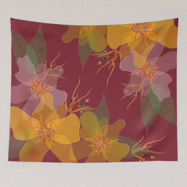 Item preview, Delicate Flowers Red designed and sold by ChantalDesign.