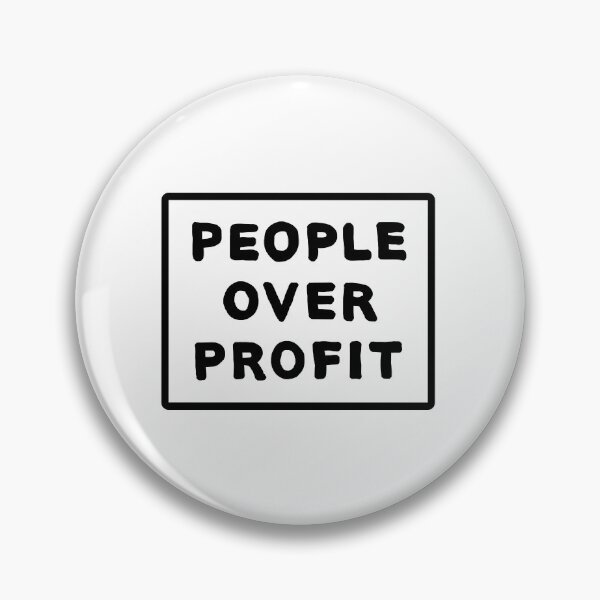 Item preview, People Over Profit White Background designed and sold by HeyGoAway.