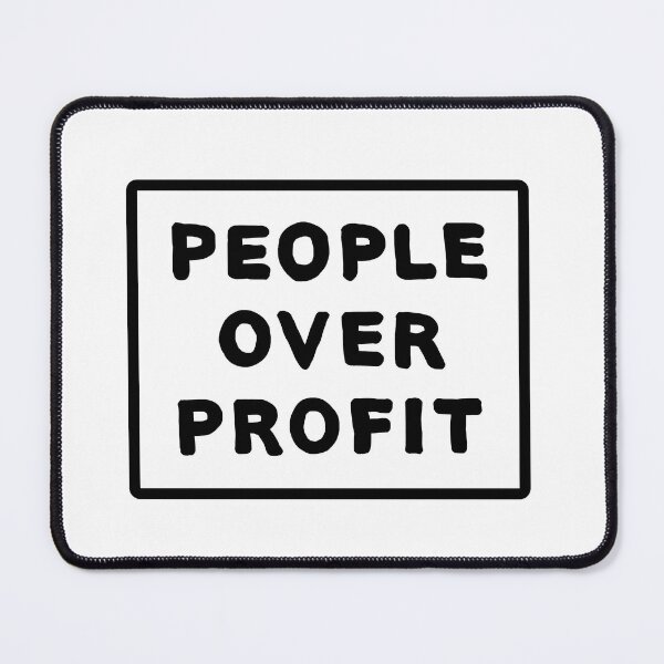 Item preview, People Over Profit White Background designed and sold by HeyGoAway.