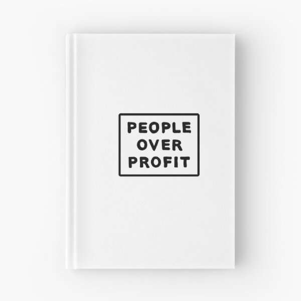 Item preview, People Over Profit White Background designed and sold by HeyGoAway.