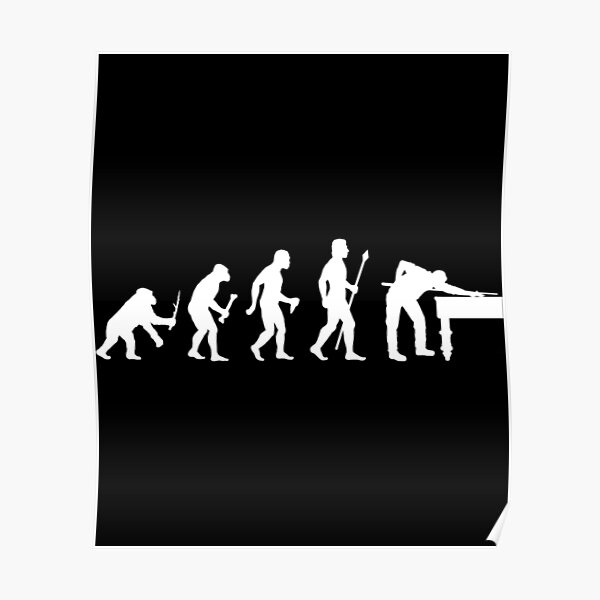 "Evolution Of 8 Ball Funny Billiards . Essential ." Poster by hrnansrexach  Redbubble