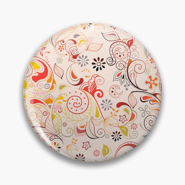 Item preview, Joyful Floral Pattern In Orange Yellow Colored designed and sold by risingrocket.