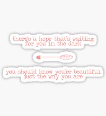 Scars To Your Beautiful Lyrics Stickers Redbubble