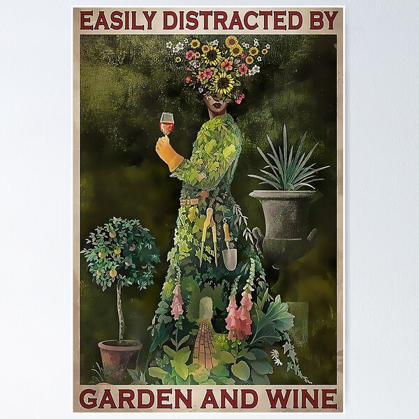Artikel-Vorschau von Gärtnern lässt sich leicht durch Garten und Wein ablenken, designt und verkauft von terova9393.