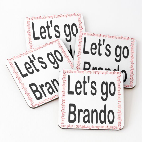 Item preview, Let's go Brando with Trump border designed and sold by Becky Hunter.