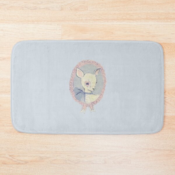 Item preview, heart-eyed lamb in mirror designed and sold by indie cottage.