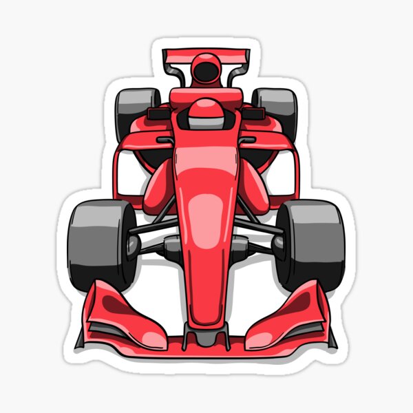 Jolie F1 dessinée à la main - F 1 Mercedes Amg Petronas Sticker
