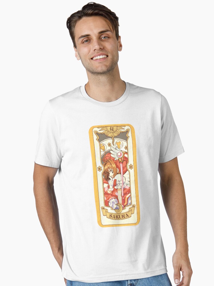 Sakura Kinomoto Card - CardCaptor Sakura Sticker" Essential T-Shirt for  Sale by TristanJacksa | Redbubble