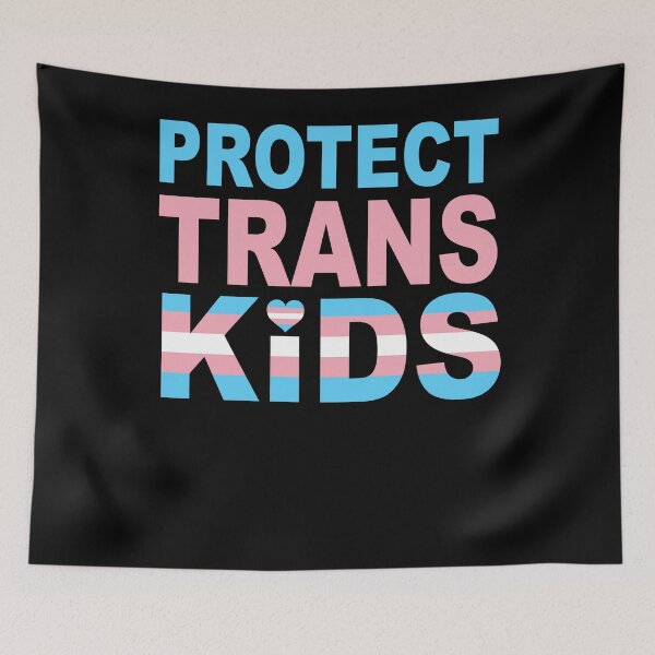 Aperçu de l'œuvre Protect Trans Kids Transgender LGBT Pride créée et vendue par michellexkelly.