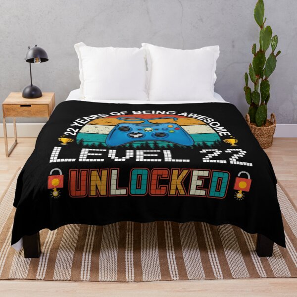 Item preview, 22 Years Of Being Awesome Level 22 Unlocked Gamer designed and sold by PansyBoyd.