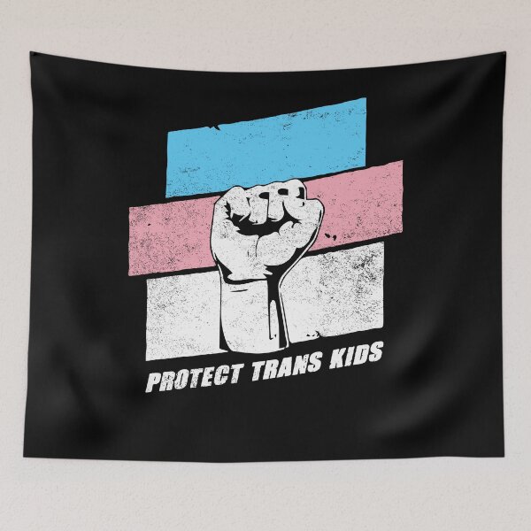Aperçu de l'œuvre Protect Trans Kids Transgender LGBT Pride Tee créée et vendue par michellexkelly.