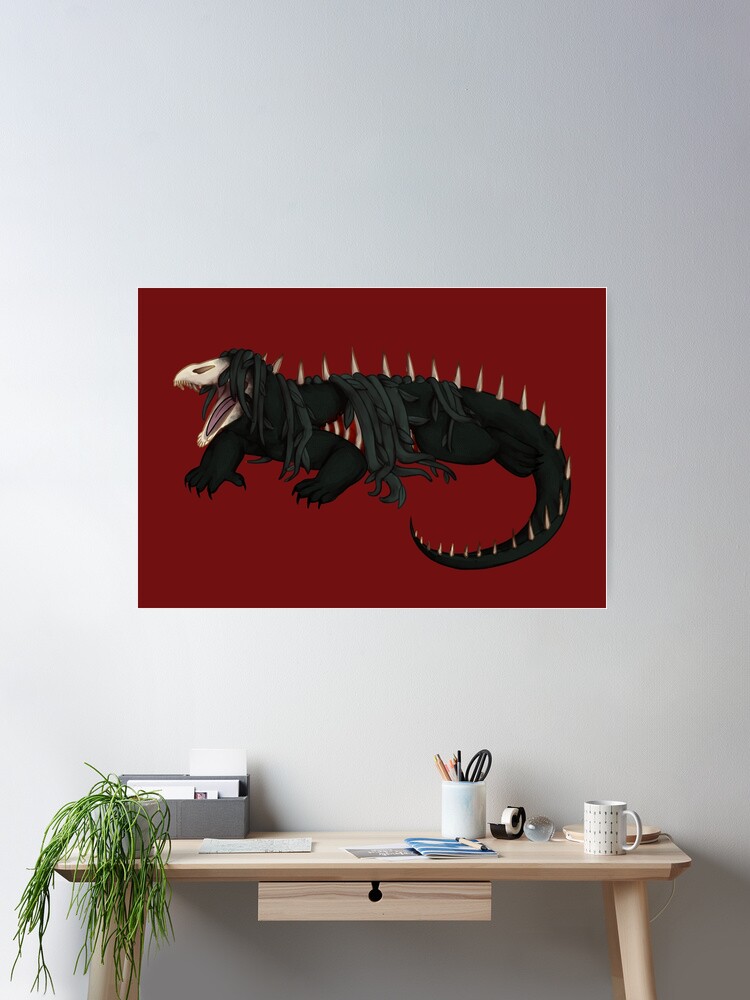 SCP-682 Art Print for Sale by turntechunderg