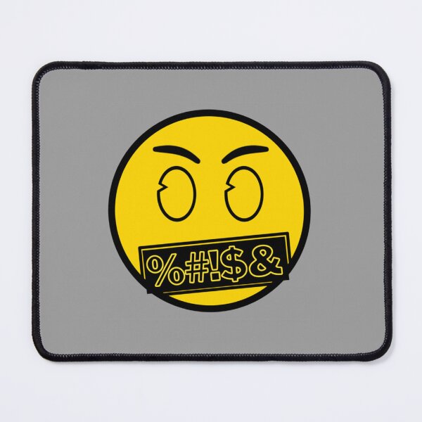 Item preview, Angry Face with symbols on mouth designed and sold by brendonlantern.