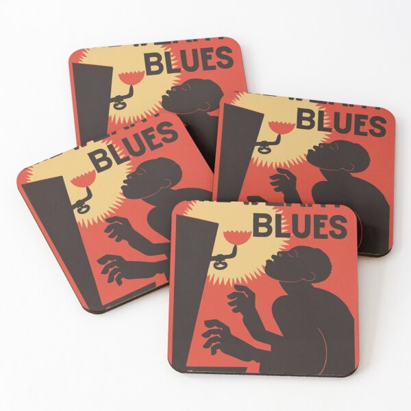 Item preview, Retro The Weary Blues (music) red poster designed and sold by nachitastabi.