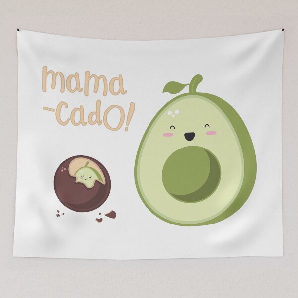 Item preview, Avocado mamacado kawaii design designed and sold by high5doodle.