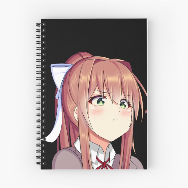 Item preview, Monika Cute Kawaii Anime Girl Pouting designed and sold by Kawaiifu69.